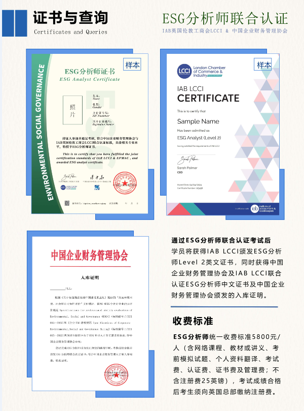 揭秘ESG分析师培训课程：从报告编制到投资决策，如何打造核心竞争力？